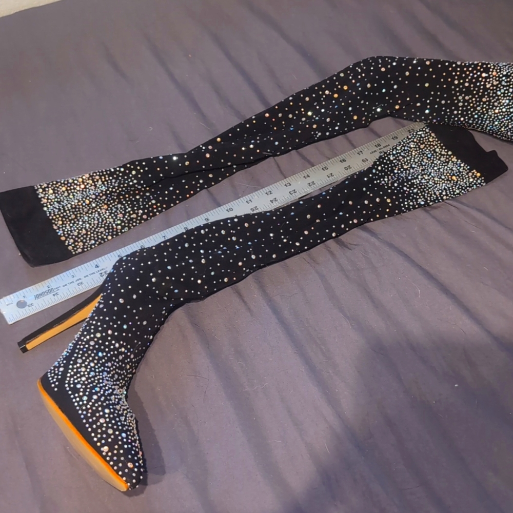 5 inch thigh high fabric top
